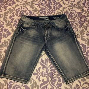 NWOT Denim Blue Jean Bermuda Shorts, Sz 13/14